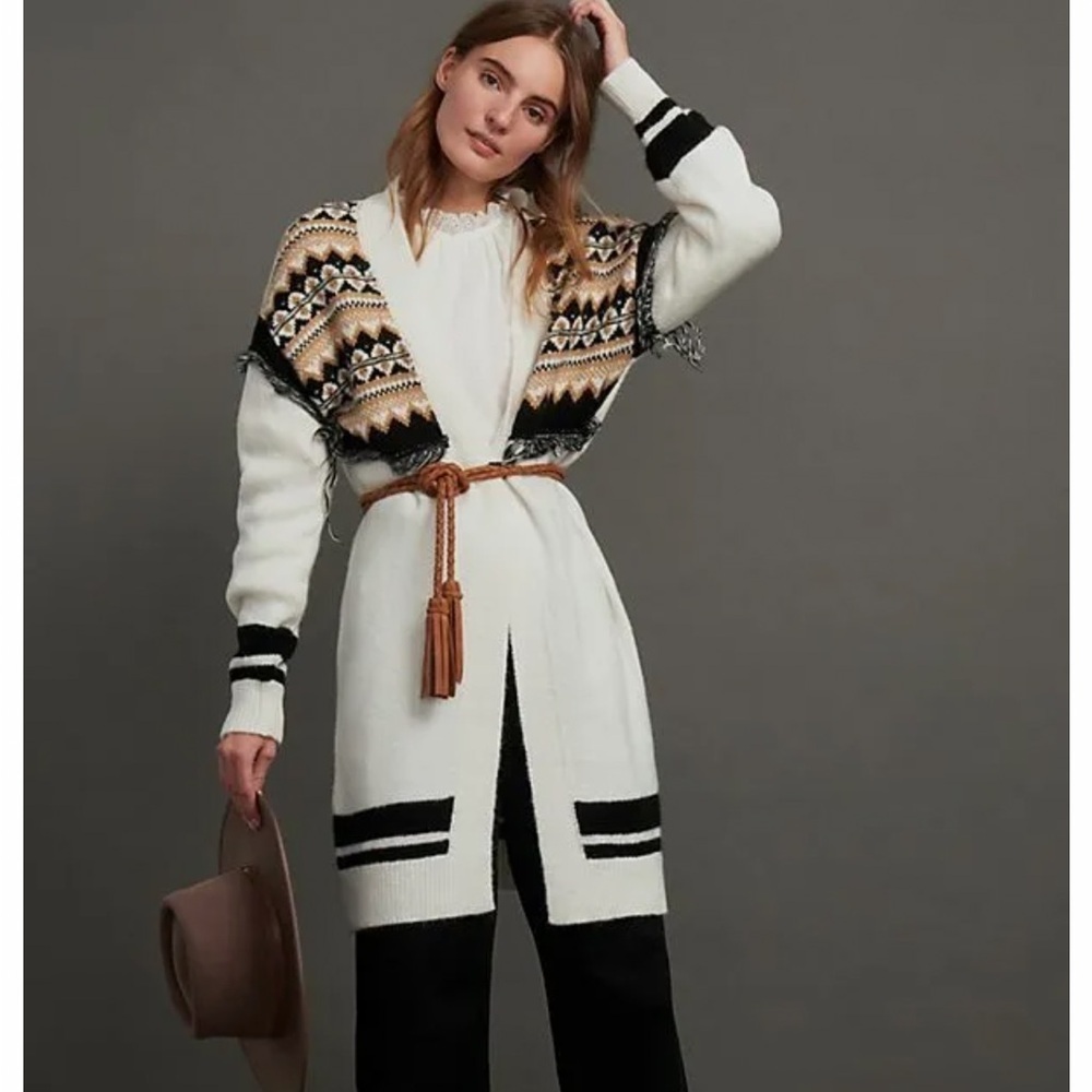 ⭐️HOSTPICK ⭐️Anthropologie Penelope Cardigan Fair Isle